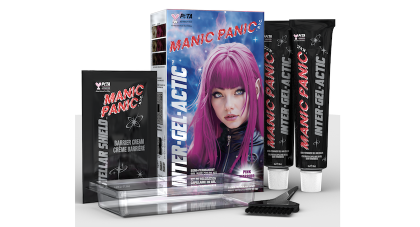 Manic Panic's Inter-Gel-Actic semi translucent hair color get.